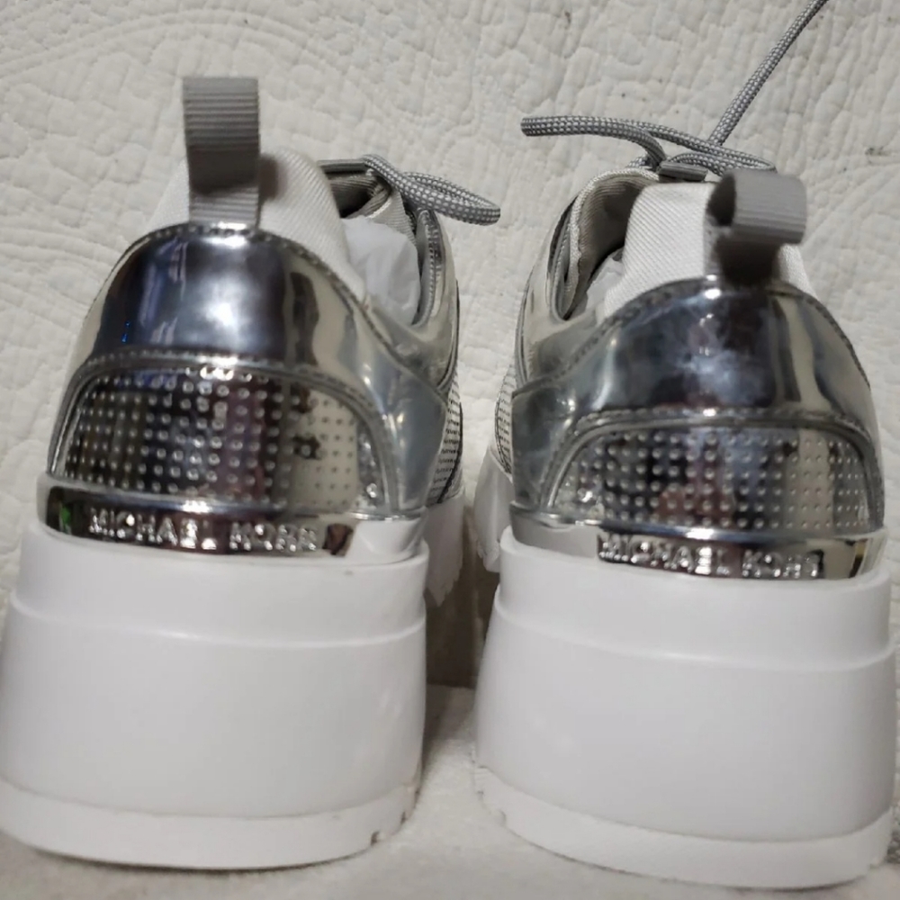 Michael Kors Cosmo Trainer Metallic Size 10 - Picture 4 of 6